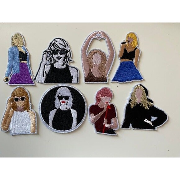Set of 8 Taylor Swift iron on patches - Picture 1 of 1